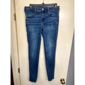American Eagle Medium/Dark wash High rise Jeggings